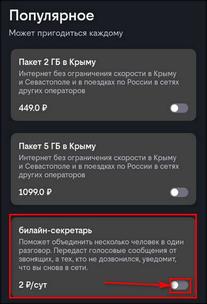 Как подключить секретаря Олега на Билайн