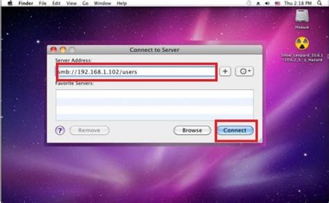 Как подключить сетевой диск на Mac OS