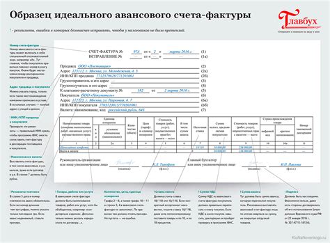 Как правильно формировать акты счет-фактуры