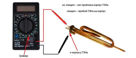 Как проверить тэн на титане при помощи мультиметра