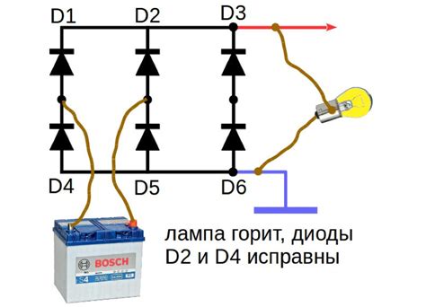 Как работает диодный мост на 12 В