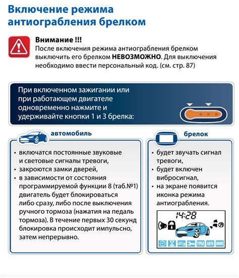 Как работает режим антиограбления в сигнализации StarLine