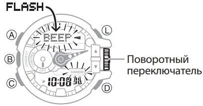 Как работает функция SNZ на часах Casio