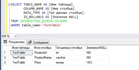 Как распознать структуру таблицы SQL 1С: советы для определения типов полей