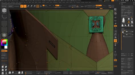 Как создать объемные детали при увеличении модели в ZBrush