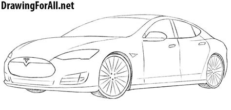 Как создать реалистичный рисунок Tesla Model X