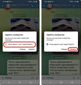 Как удалить сообщения для обоих собеседников в Telegram