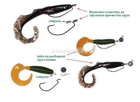 Как установить офсетный крючок на удилище