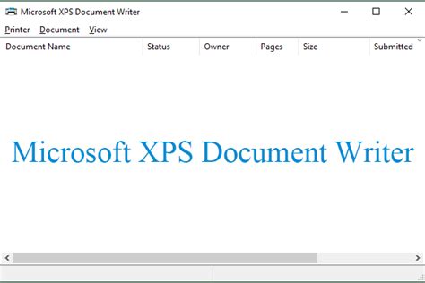 Как экспортировать документы с помощью Microsoft XPS Document Writer v4