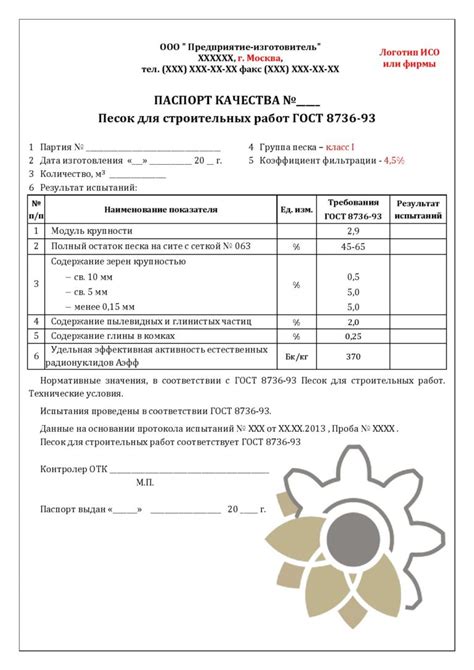 Качество материалов