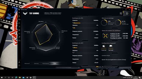 Кликните на значок TUF Gaming Armoury Crate