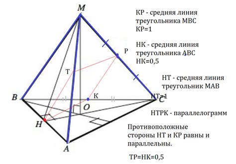 Косинусная теорема и её применение в треугольной пирамиде