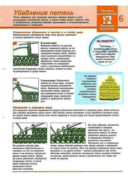 Мастер-класс по связыванию убавки крючком