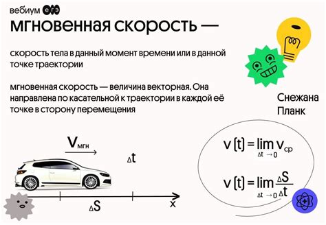 Мгновенная скорость и средняя скорость