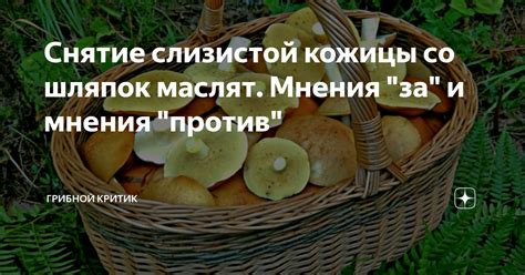 Методика очистки шляпок маслят за минуту