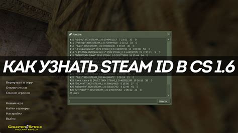 Методы получения Steam ID в CS 1.6