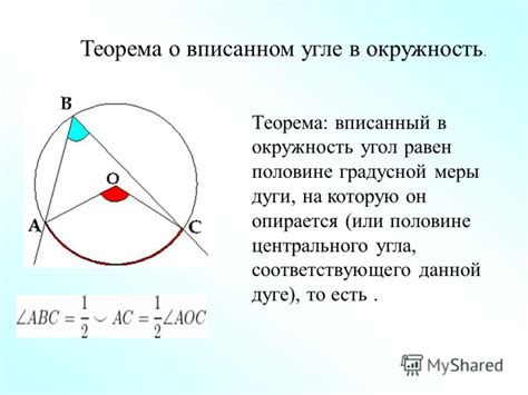 Метод определения градусной меры дуги сектора