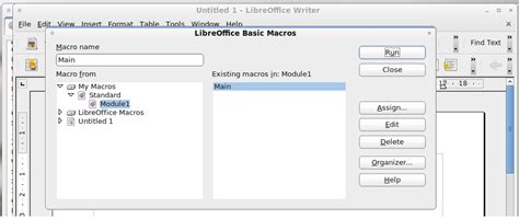 Метод 3: Использование макросов в LibreOffice