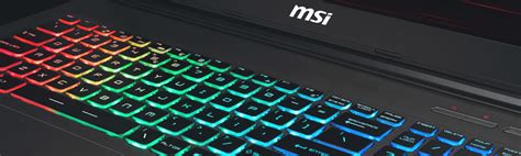 Многоцветная подсветка – уникальная особенность ноутбука MSI