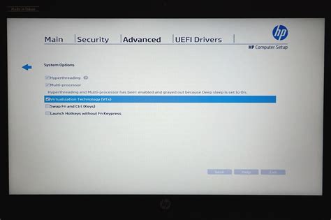 Модели ноутбуков HP с UEFI BIOS