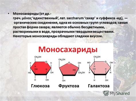 Моносахариды: простейшая форма сахара