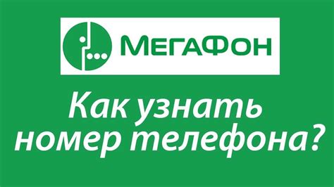 Надежность и простота способов узнать номер МегаФон без сети