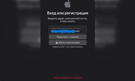 Нажмите на кнопку "Войти", введите данные нового Apple ID для Турции