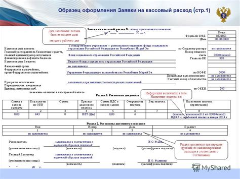 Назначение и основные функции сводной заявки на кассовый расход