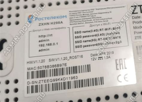 Назначение каждой лампы на роутере Ростелеком