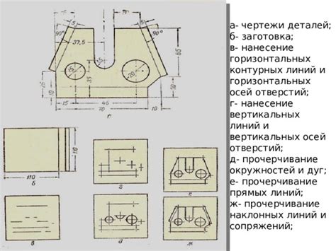 Нанесение горизонтальных линий