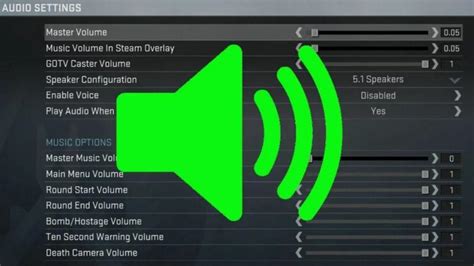Настройка громкости шагов в CS GO