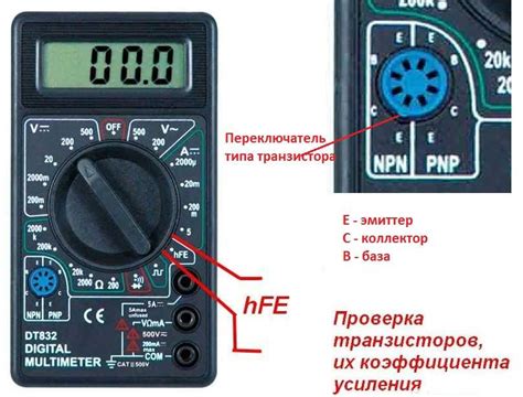 Настройка мультиметра для проверки