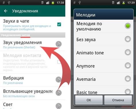 Настройка уведомлений и контактов в WhatsApp