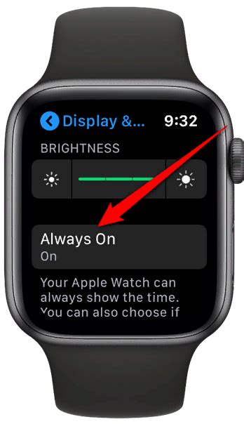 Настройка функции Always On Display на Apple Watch SE