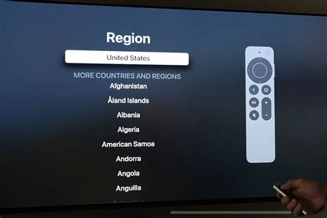 Настройка Apple TV на телевизоре без пульта