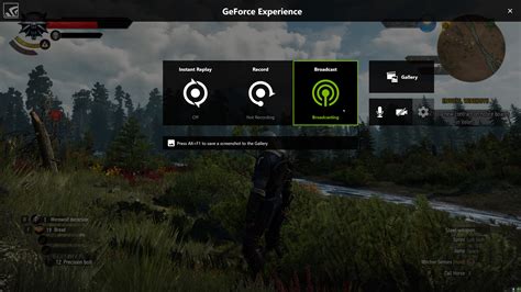 Настройка HUD в Nvidia Experience