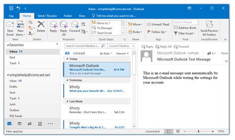 Настройки Outlook для изменения языка