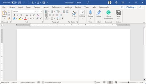 Настройки Word 2021