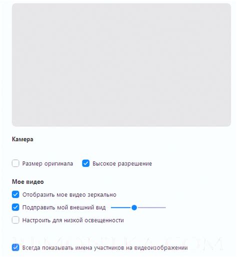 Настройте разрешение и качество видео в Zoom