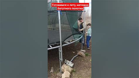 Натяжка палаточного полотна