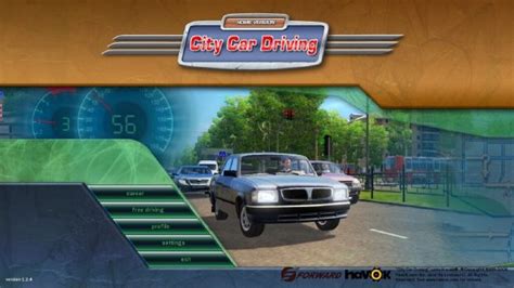 Начало игры в City Car Driving