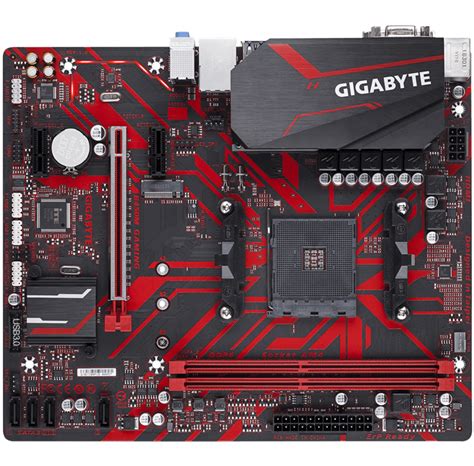 На плате Gigabyte B450 AMD