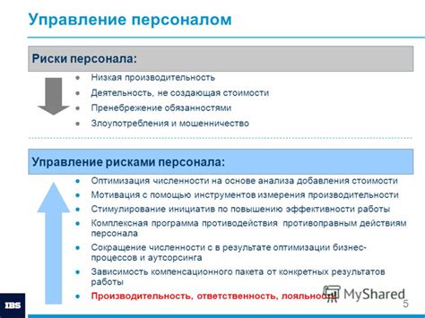 Низкая производительность персонала