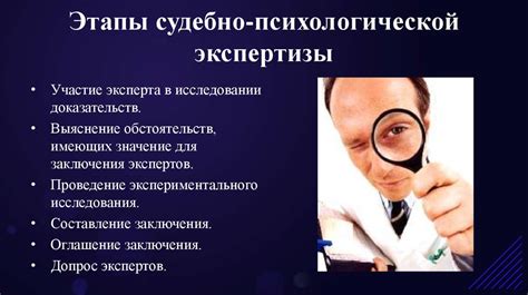 Области применения судебно-психологической экспертизы