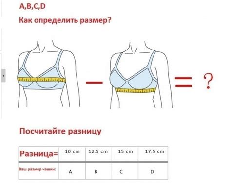 Обратите внимание на соответствие размера и формы груди