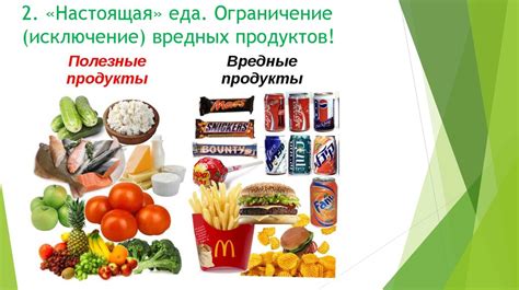 Ограничение вредных продуктов