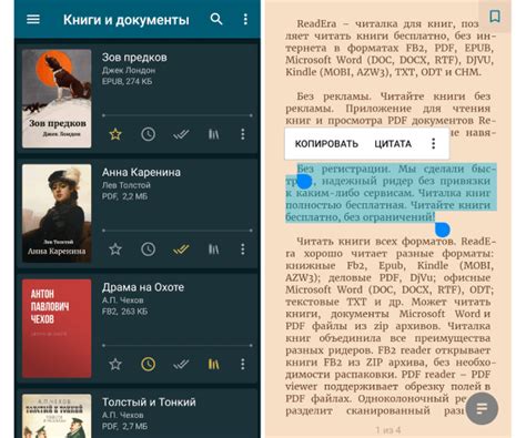 Ознакомьтесь с основными функциями приложения для чтения epub