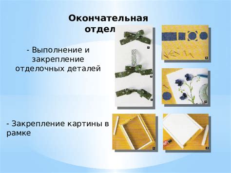 Окончательная отделка и закрепление рисунка