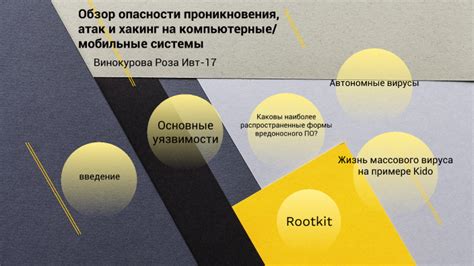 Опасности проникновения