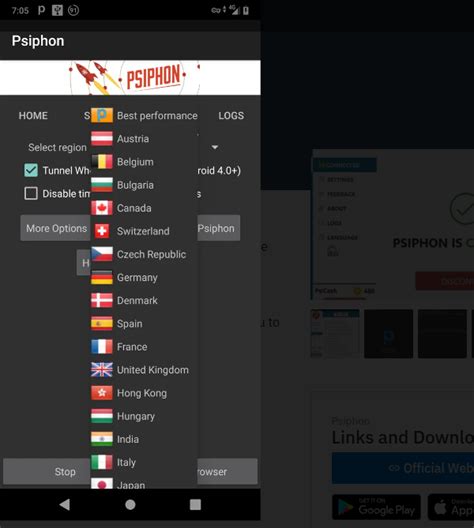 Описание и преимущества Psiphon Pro